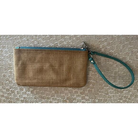 Fossil Key-Per Wristlet teal and beige - Picture 2 of 13